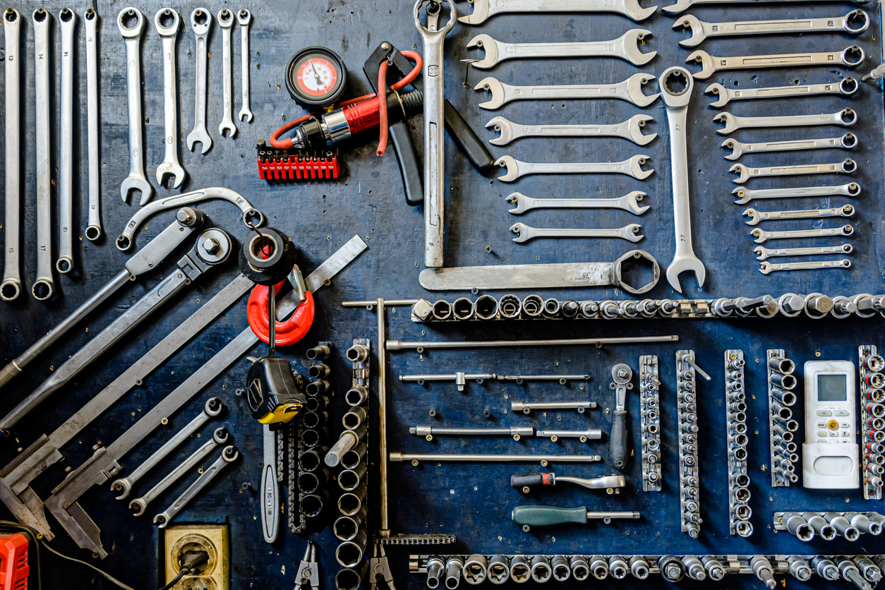 Photo of a Tools in Auto Service Repair Shop.